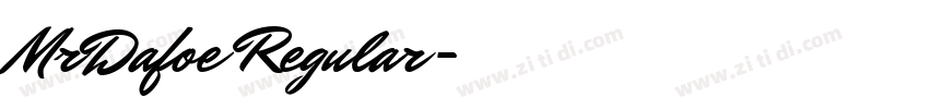 MrDafoe Regular字体转换